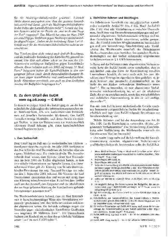 Vorschauseite 2: Der „Informationsaustausch zwischen Wettbewerbern im Wettbewerbsund Kartellrecht