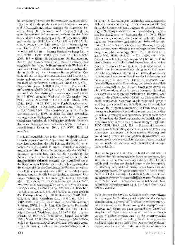 Vorschauseite 3: Prämiensystem für den Bezug von Medizinprodukten