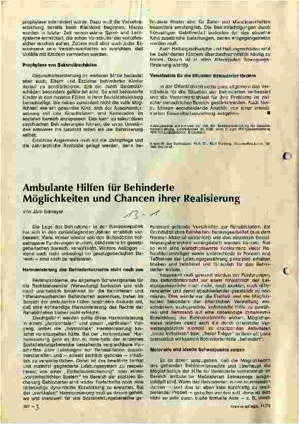 Vorschauseite 3: Lernzielkatalog für das Fach Grundlagen der Rehabilitation in der Krankenpflegeausbildung