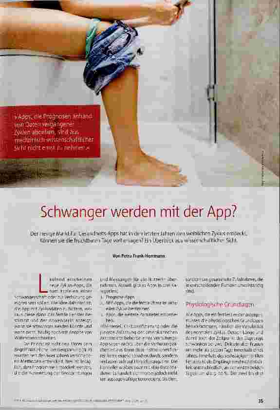 Vorschauseite 1: Schwanger werden mit der App?