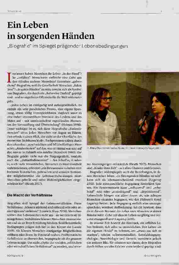 Vorschauseite 1: Ein Leben in sorgenden Händen