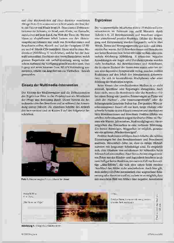 Vorschauseite 2: MULTIMEDIA als pflegerische Intervention in der Langzeitpflege?