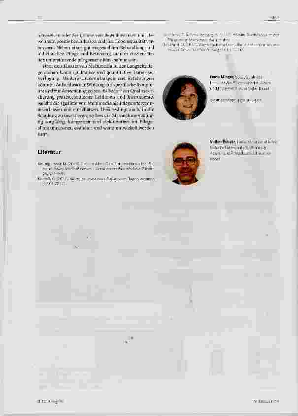 Vorschauseite 4: MULTIMEDIA als pflegerische Intervention in der Langzeitpflege?