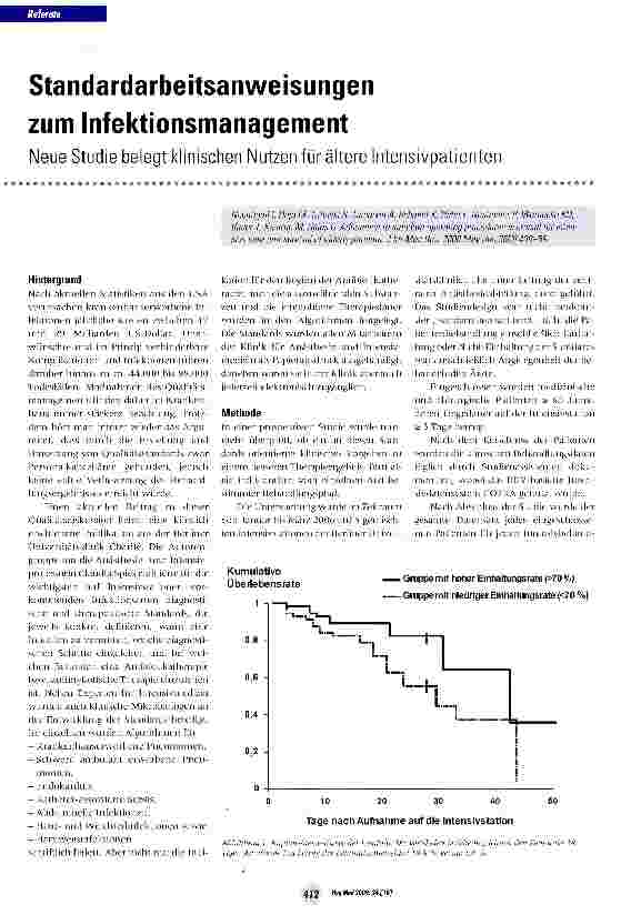 Vorschauseite 1: Standardarbeitsanweisungen zum Infektionsmanagement