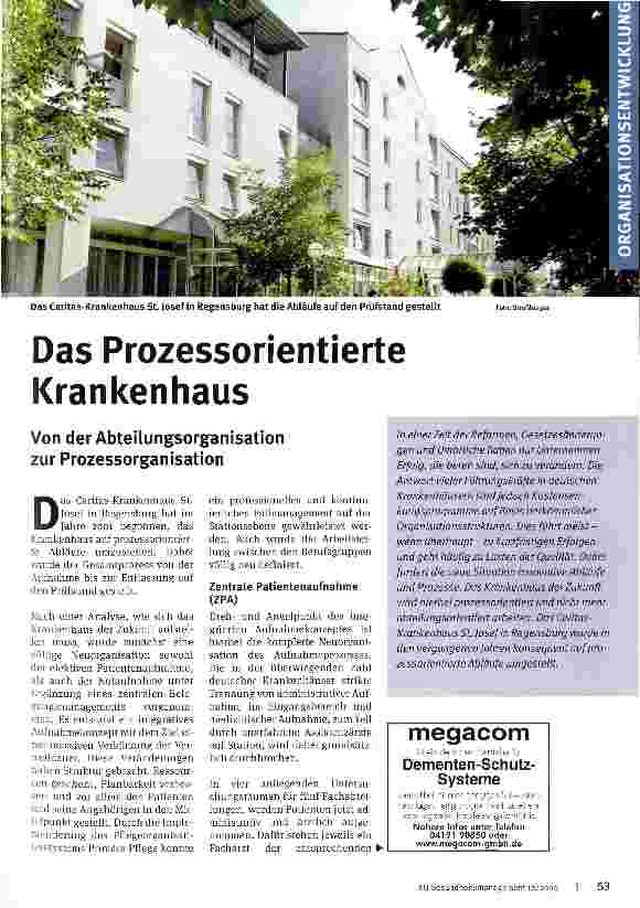 Vorschauseite 1: Das Prozessorientierte Krankenhaus