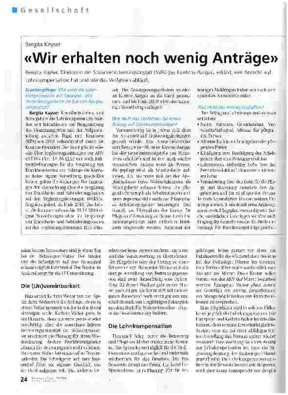 Vorschauseite 2: Pflege von Angehörigen besser mit Beruf vereinbaren
