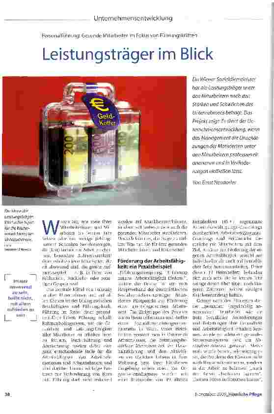 Vorschauseite 1: Leistungsträger im Blick