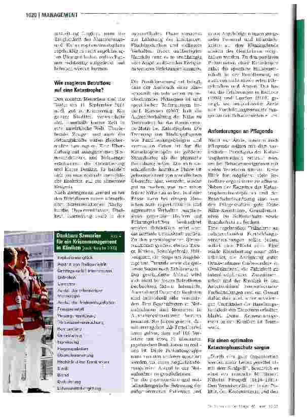 Vorschauseite 6: Vorbereitung für den Ernstfall