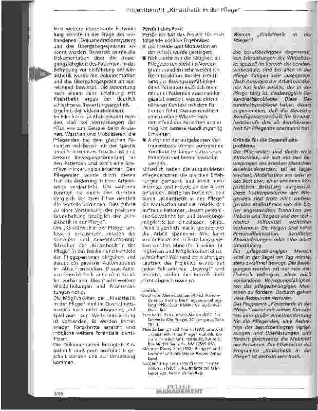 Vorschauseite 6: Kinästhetik in der Pflege