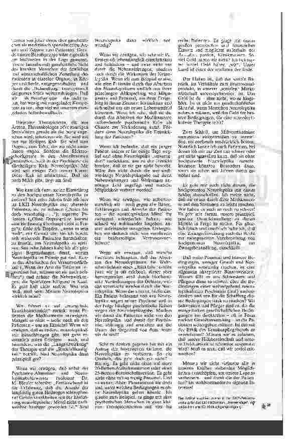 Vorschauseite 2: Neuroleptika Toleranzprofis