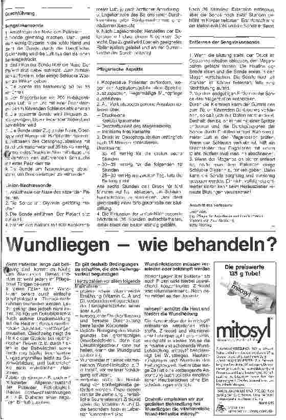 Vorschauseite 2: Pflegehandbuch der Anästhesieabteilung 11. Teil: Sengstaken-Blakemore und Linton-Nachlassonde