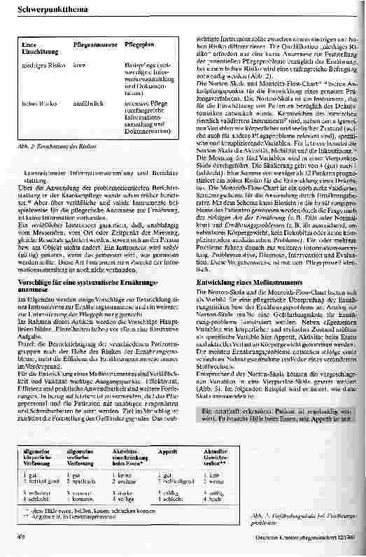Vorschauseite 3: Ernährung als Pflegeproblem Methodische Fragen für die Krankenpflege