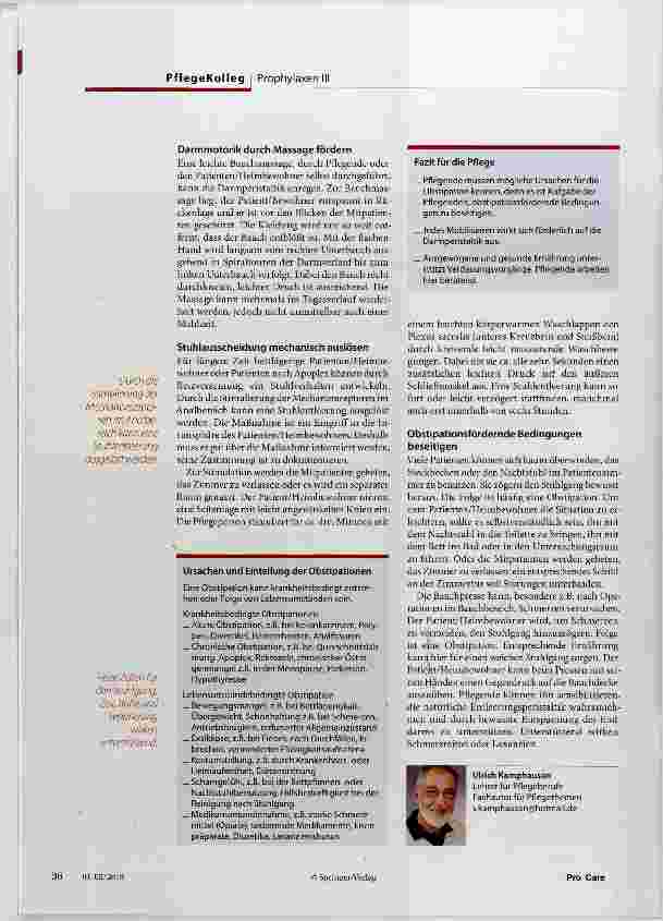 Vorschauseite 3: Obstipation Vorbeugen