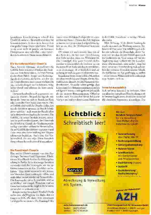 Vorschauseite 3: Von Gefühlen und Faustregeln