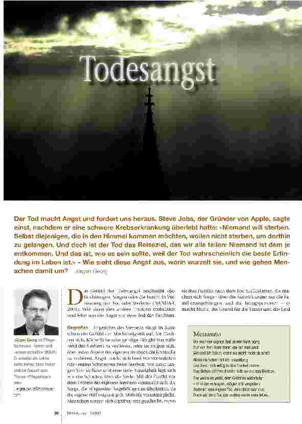 Vorschauseite 1: Todesangst