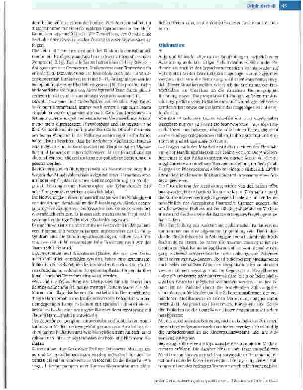 Vorschauseite 4: Ausstattung eines spezialisierten ambulanten pädiatrischen Palliativteams