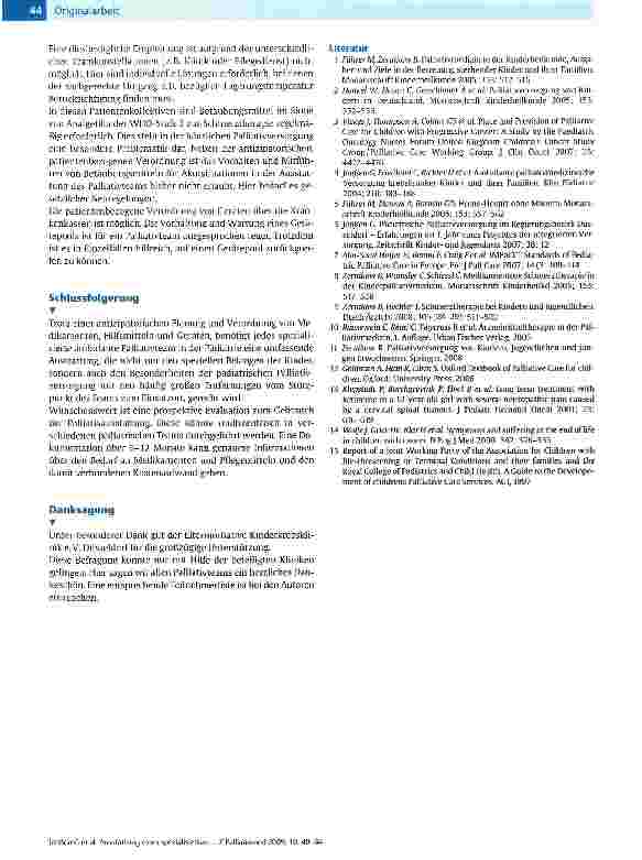 Vorschauseite 5: Ausstattung eines spezialisierten ambulanten pädiatrischen Palliativteams