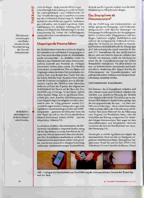 Vorschauseite 2: Mit dem Smartphone die Mobilität älterer Menschen erfassen