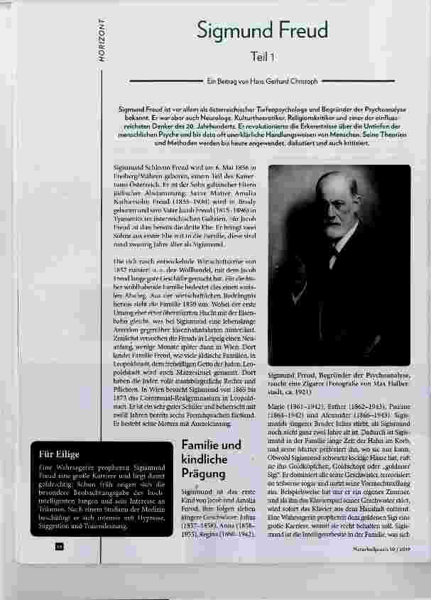 Vorschauseite 1: Sigmund Freud Teil 1