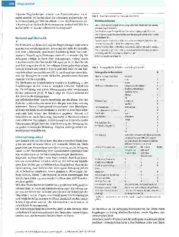 Vorschauseite 2: Die Palliativversorgung von Kindern und Jugendlichen in Nordrhein-Westfalen aus der Sicht der Eltern