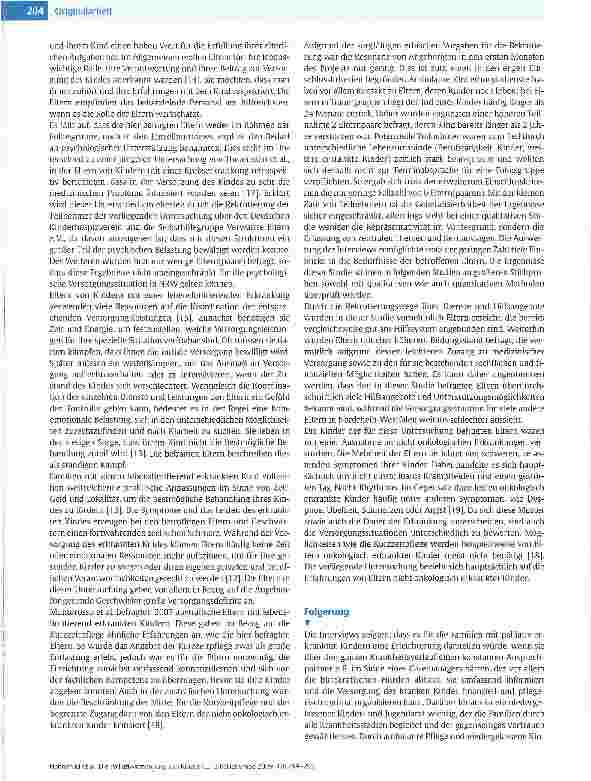 Vorschauseite 6: Die Palliativversorgung von Kindern und Jugendlichen in Nordrhein-Westfalen aus der Sicht der Eltern