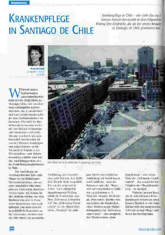 Vorschauseite 1: Krankenpflege in Santiago de Chile