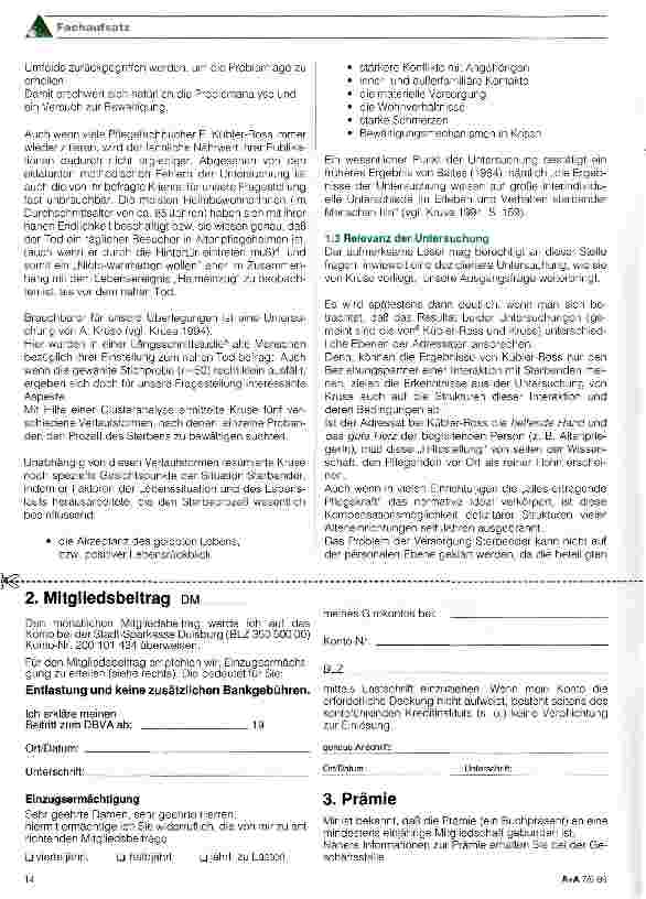 Vorschauseite 4: Sterbebegleitung in der stationären Altenpflege