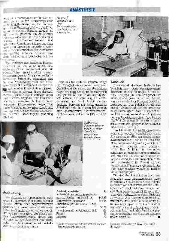 Vorschauseite 4: Standortbestimmung Anästhesie