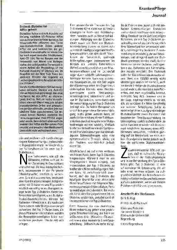 Vorschauseite 3: Was gibt es Neues beim Diabetes mellitus Typ 2?