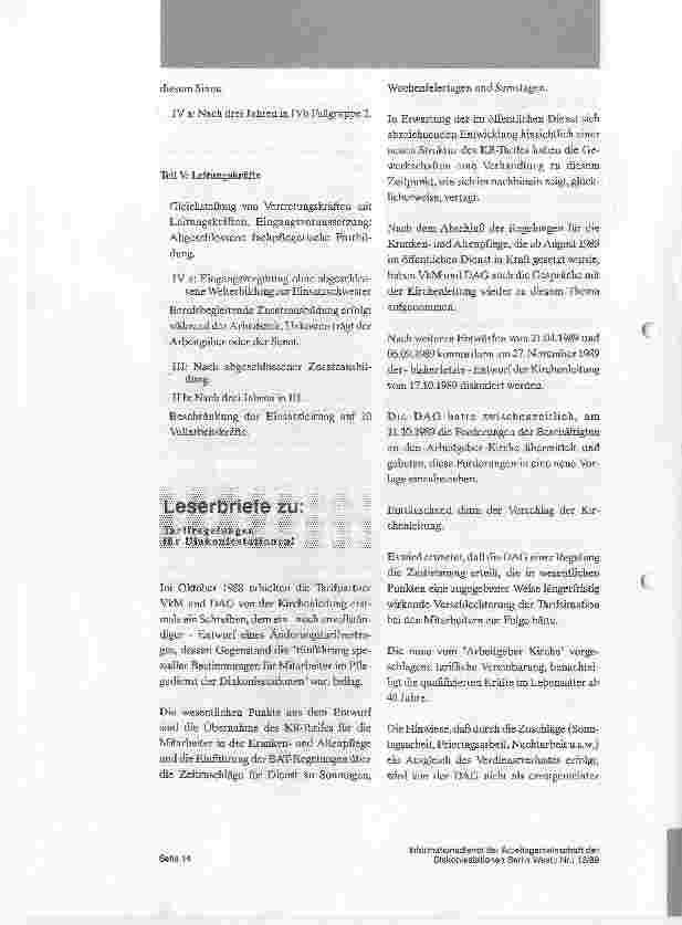 Vorschauseite 2: Vorschläge zur Tarifgestaltung in der ambulanten Versorgung