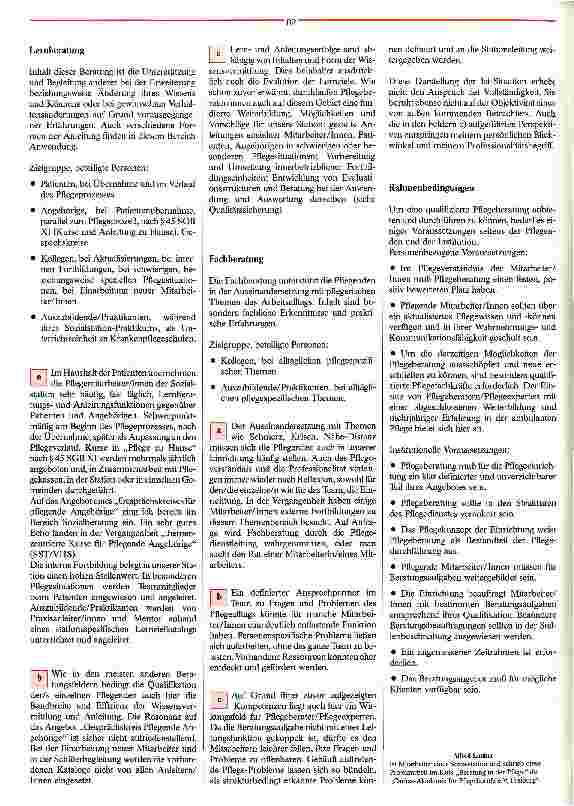 Vorschauseite 5: Pflege braucht Beratung Herausforderung und Möglichkeit