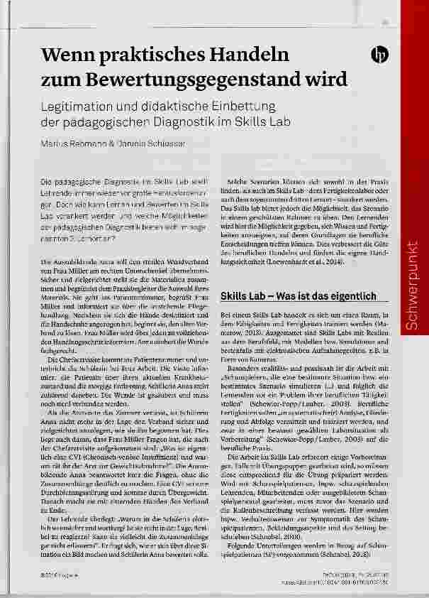 Vorschauseite 1: Wenn praktisches Handeln zum Bewertungsgegenstand wird