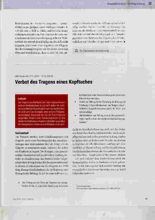 Vorschauseite 4: Kündigung wegen Entwendung geringwertiger Sachen