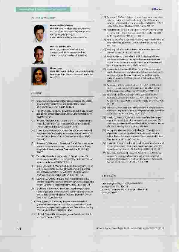 Vorschauseite 3: Langzeitfolgen des Intensivaufenthalts