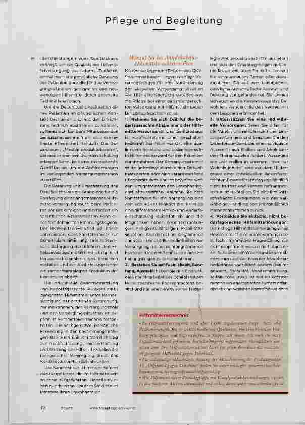 Vorschauseite 3: Der individuelle BEDARF ZÄHLT