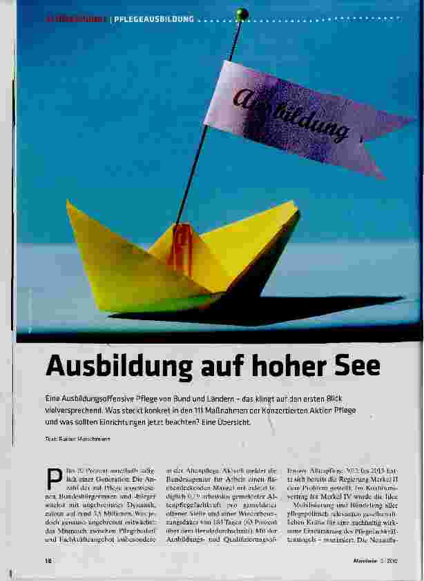 Vorschauseite 1: Ausbildung auf hoher See