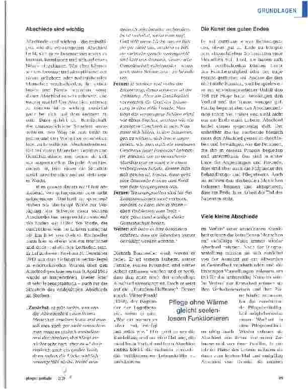 Vorschauseite 2: Abschiednehmen schmerzt