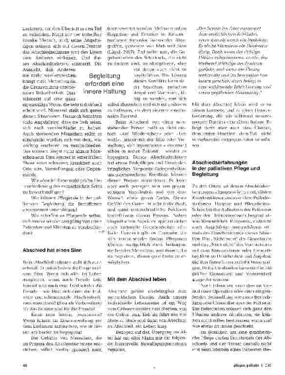 Vorschauseite 3: Abschiednehmen schmerzt