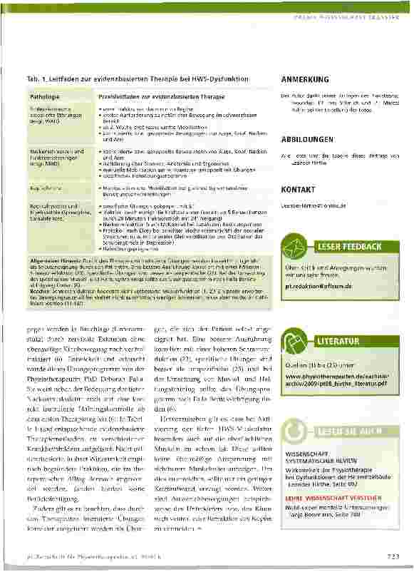 Vorschauseite 4: Dysfunktionen der Halswirbelsäule