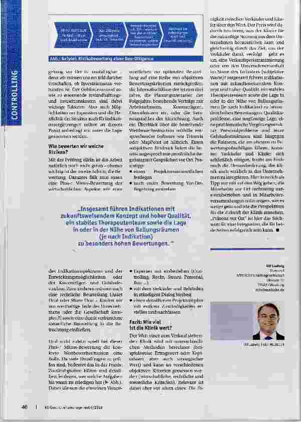 Vorschauseite 3: Wie viel ist Ihre Rehaklinik wert?