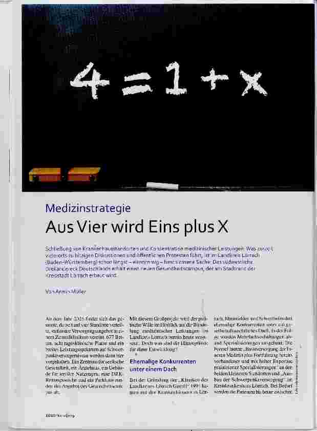Vorschauseite 1: Aus Vier wird Eins plusX