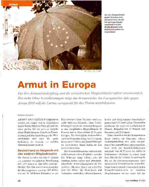 Vorschauseite 1: Armut in Europa