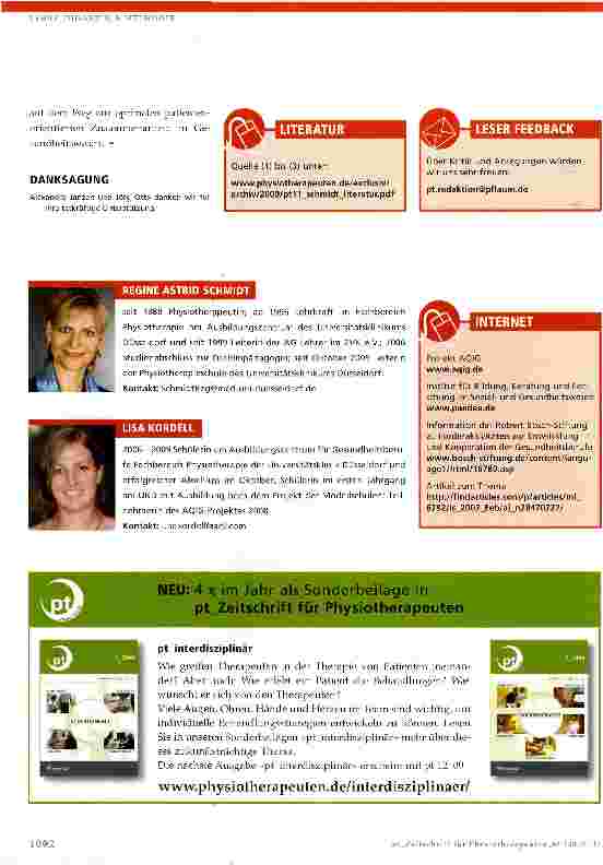 Vorschauseite 5: Steigerung der Ausbildungsqualität in Gesundheitsberufen