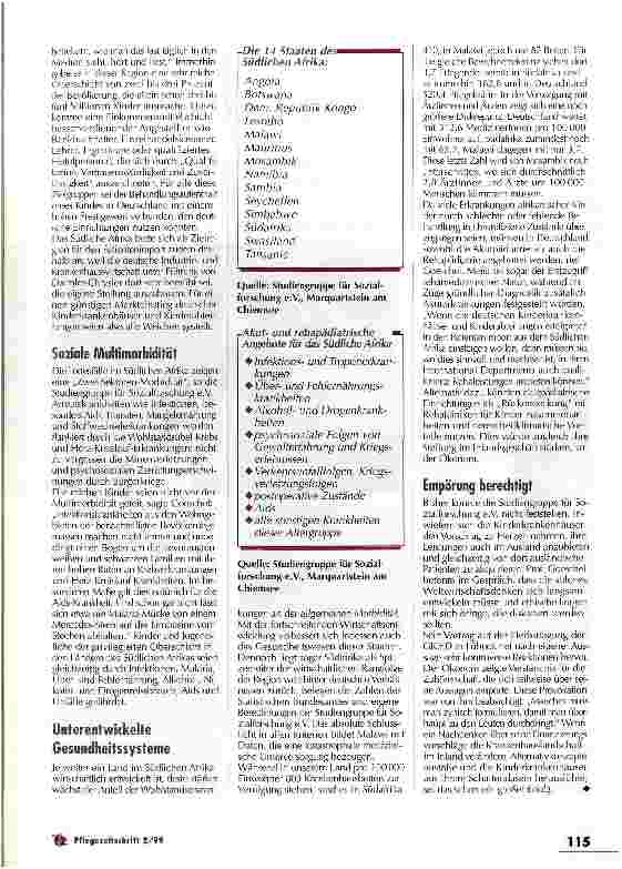 Vorschauseite 2: Patientenimporte aus der dritten Welt: Afrikanische Kinder sollen deutsche Pädiatrieeinrichtungen finanzieren