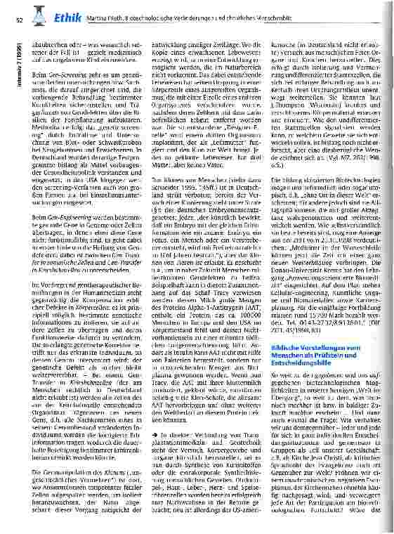 Vorschauseite 3: Entscheiden und Handeln im Spannungsfeld von biotechnologischen Veränderungen und christlichem Menschenbild