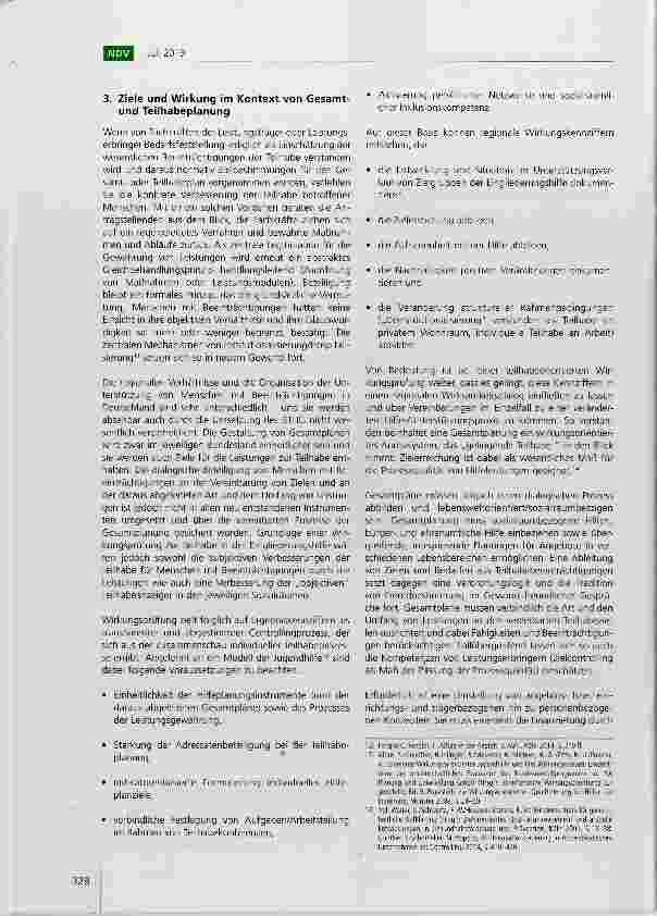 Vorschauseite 3: Zur Bedeutung selbstbestimmter Ziele bei der Gesamtund Teilhabeplanung und für die sogenannte „Wirkungsorientierung im Bundesteilhabegesetz