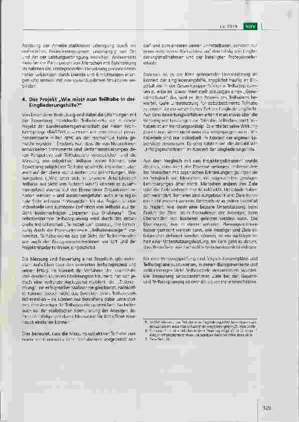 Vorschauseite 4: Zur Bedeutung selbstbestimmter Ziele bei der Gesamtund Teilhabeplanung und für die sogenannte „Wirkungsorientierung im Bundesteilhabegesetz
