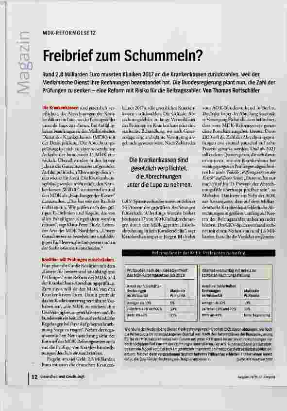 Vorschauseite 1: Freibrief zum Schummeln?