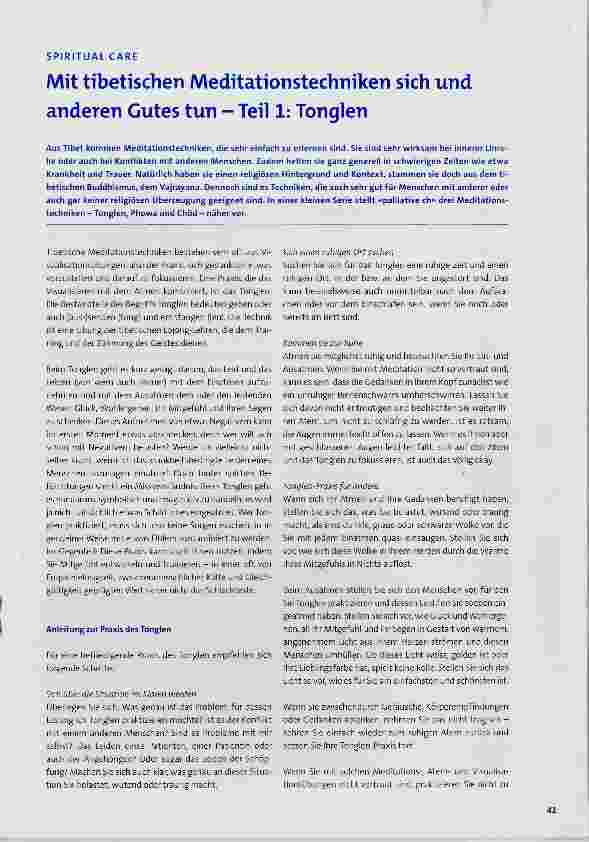 Vorschauseite 1: Mit tibetischen Meditationstechniken sich und anderen Gutes tun Teil 1: Tonglen