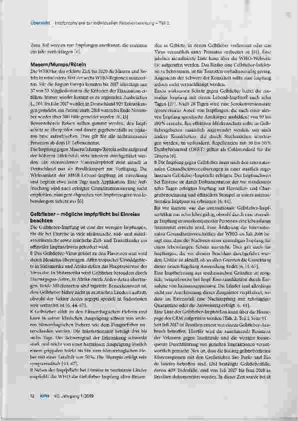 Vorschauseite 3: Impfprophylaxe zur individuellen Reisevorbereitung Teil 2: Reiseimpfungen im Detail